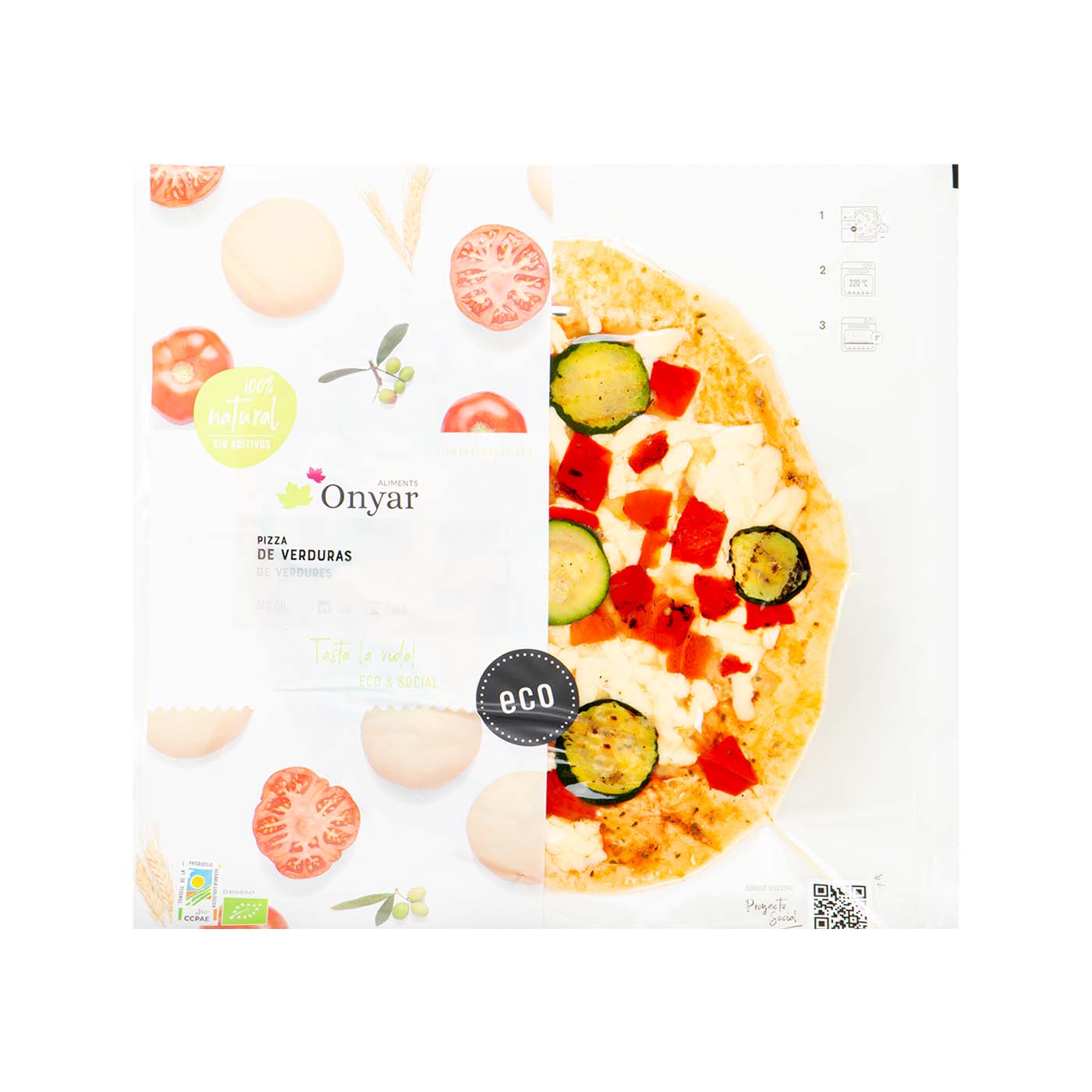 PIZZA DE VERDURAS 440g