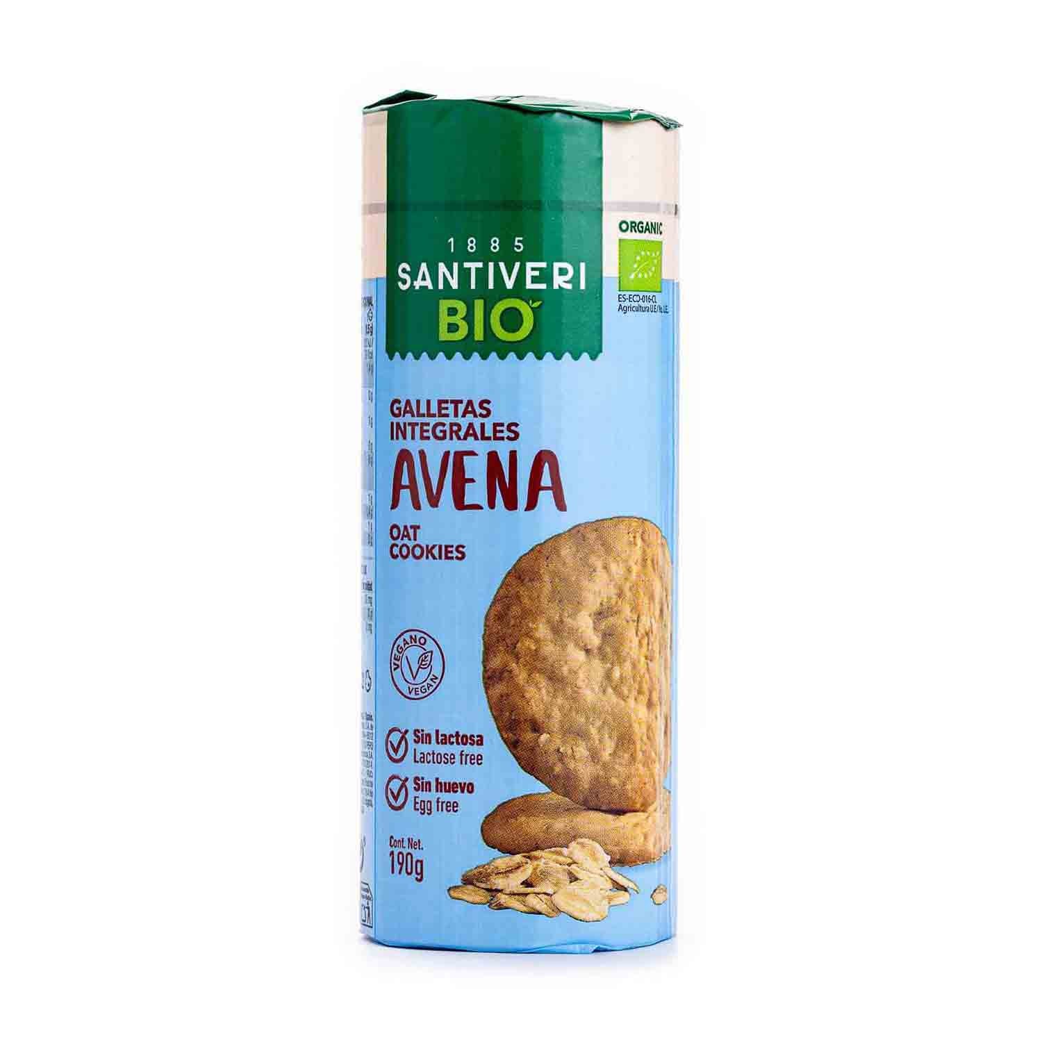 Galletas Digestive Avena Bio 190g Santiveri