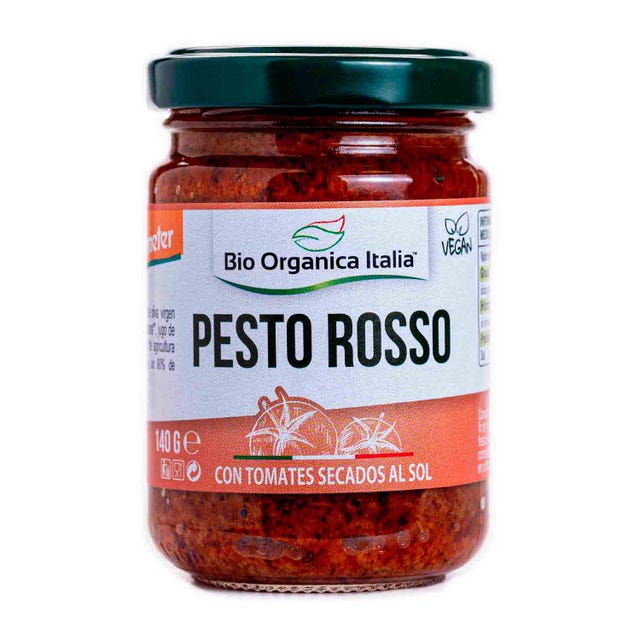 Pesto Rosso Vegano de Tomates Secos 140g Bio Orgánica Italia