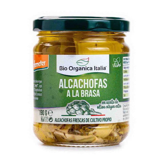Alcachofas a la Brasa en Aceite 190g Bio Orgánica Italia
