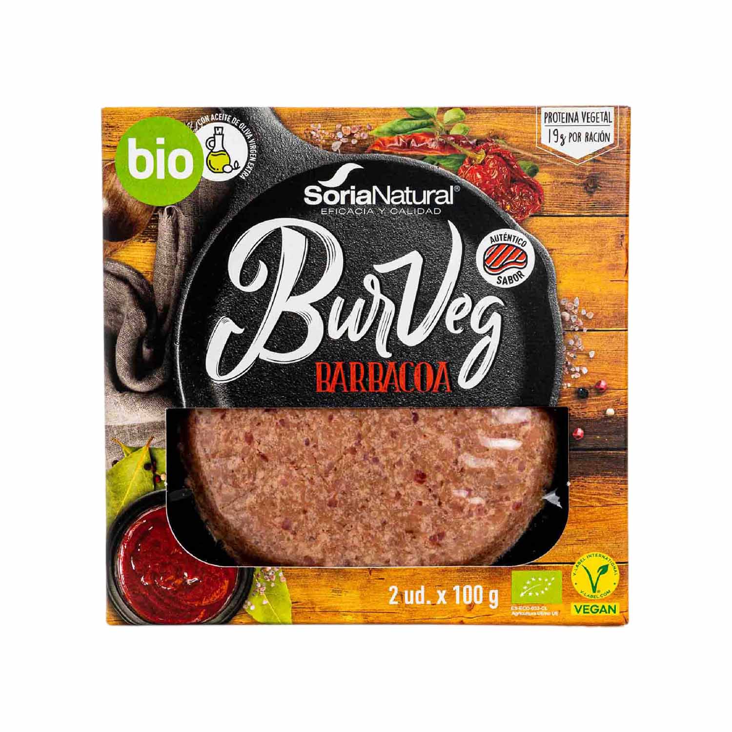 BurVeg Sabor Barbacoa 200g Soria Natural