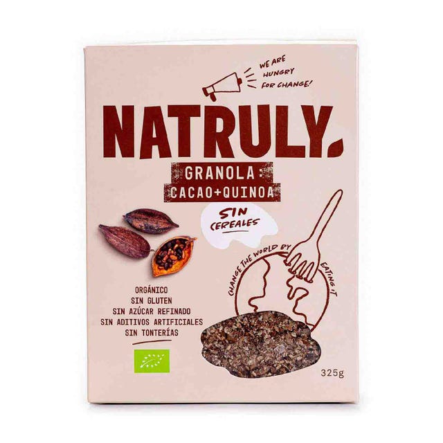 Granola Bio de Cacao, Coco y Quinoa 325g Natruly