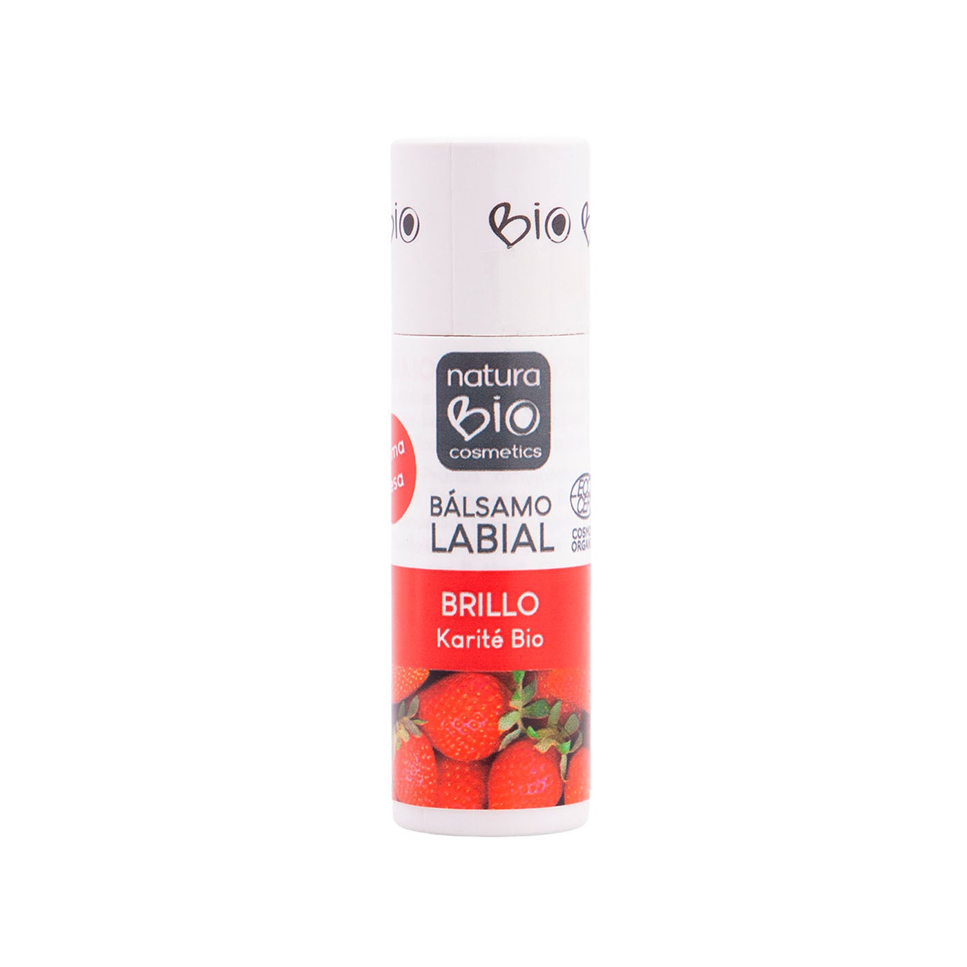Bálsamo Labial Nutritivo con Karité y Fresa Naturabio