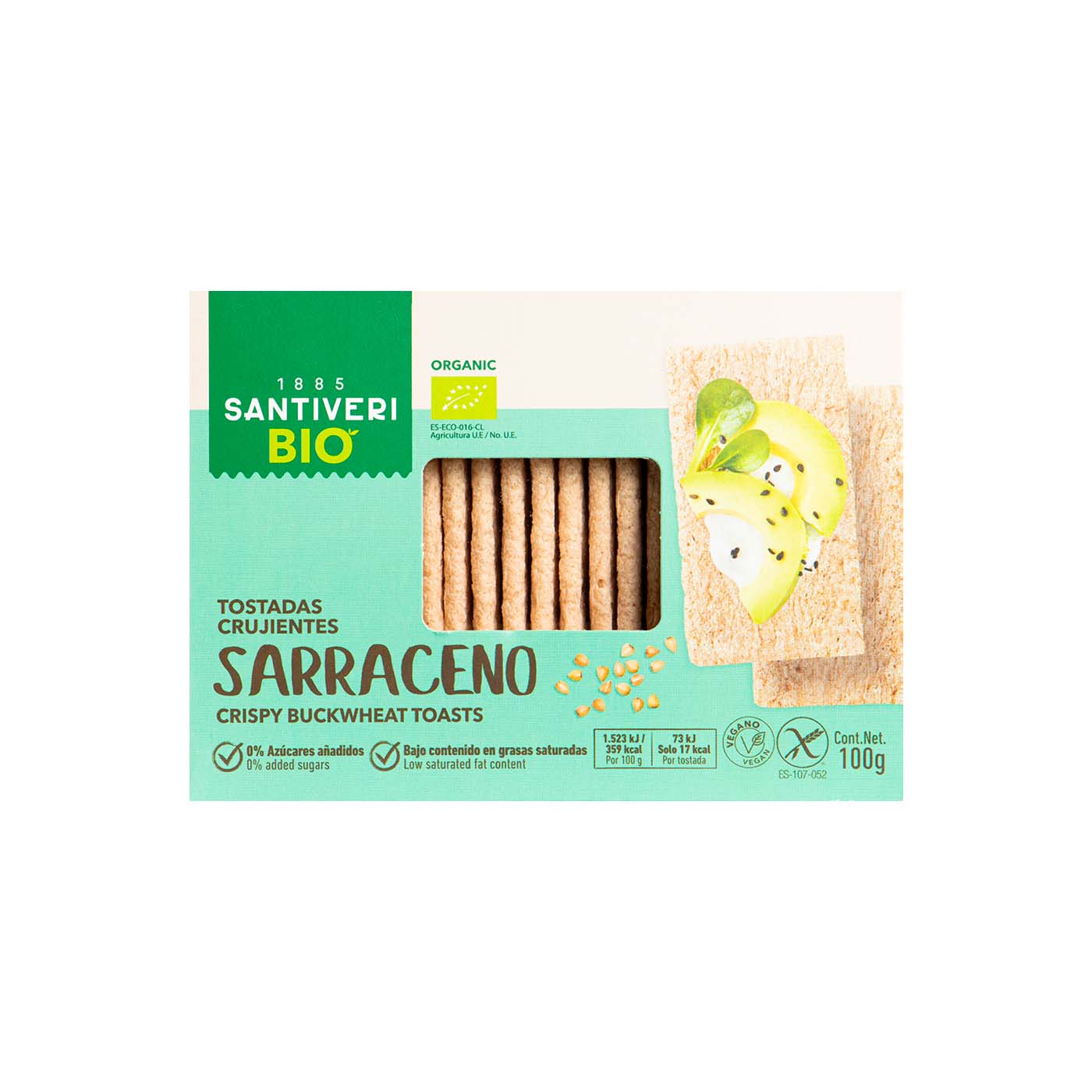 Tortitas de Trigo Sarraceno Bio 100g Santiveri