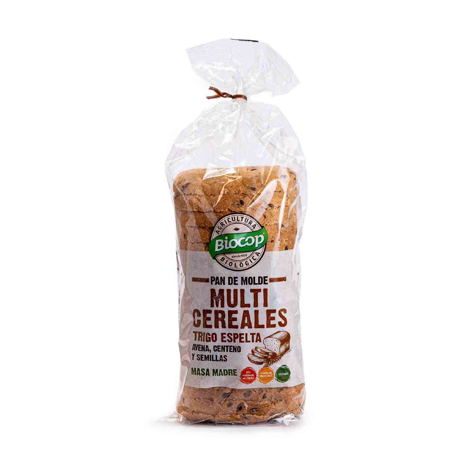 Pan de Molde de Trigo Espelta Multicereales 400g Biocop