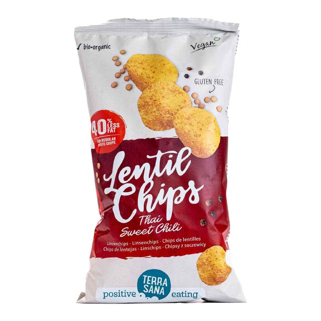 Chips Lentejas Thai con Chile Dulce 75g Terrasana