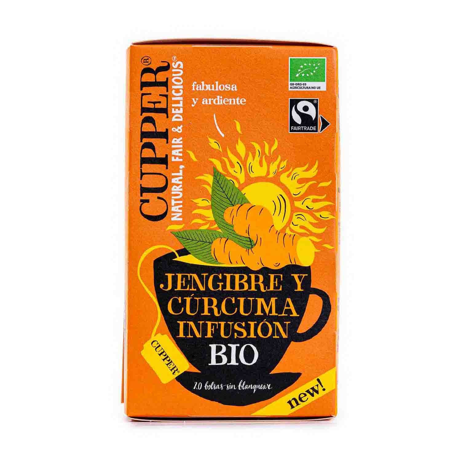 Infusión de Jengibre y Cúrcuma 20 filtros Cupper