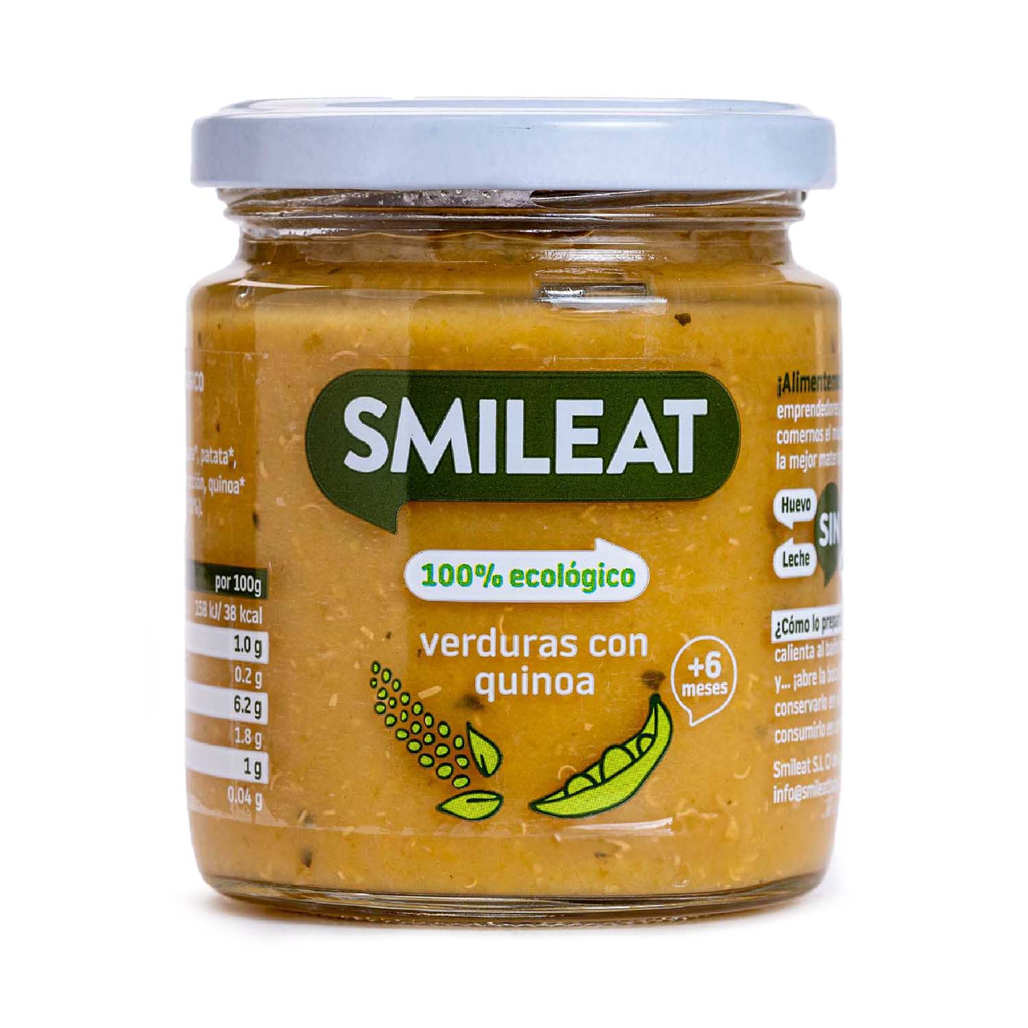 Tarrito de Verduras con Quinoa 230g Smileat