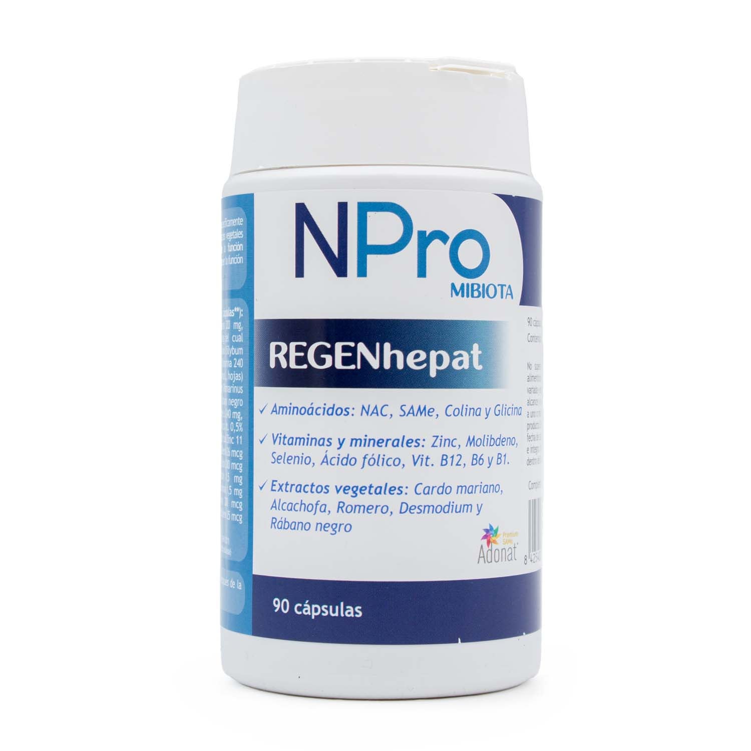 Regenhepat Regenaración Hepática 120 cápsulas NPro