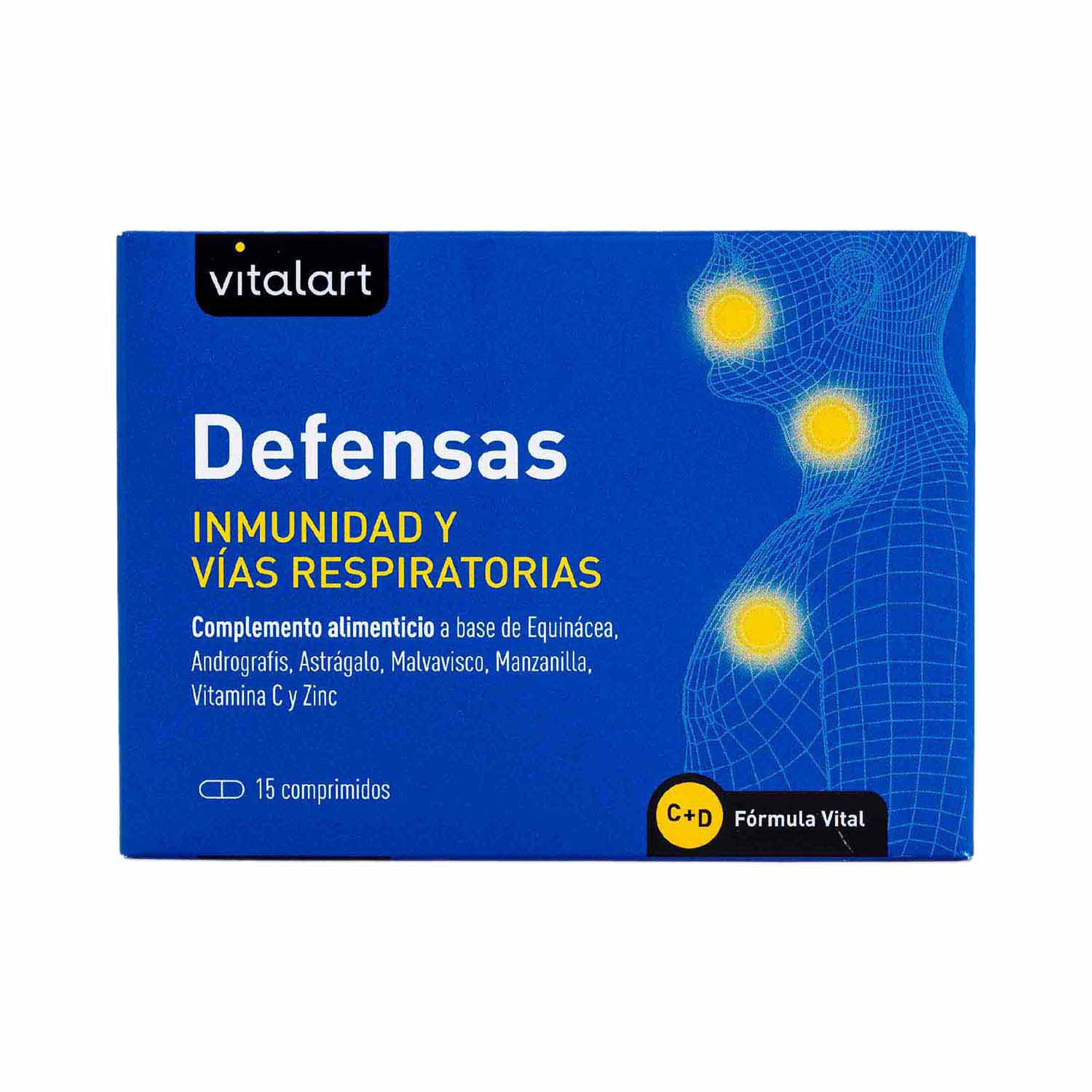 Defensas Inmunidad Vías Respiratorias 15 comprimidos Vitalart