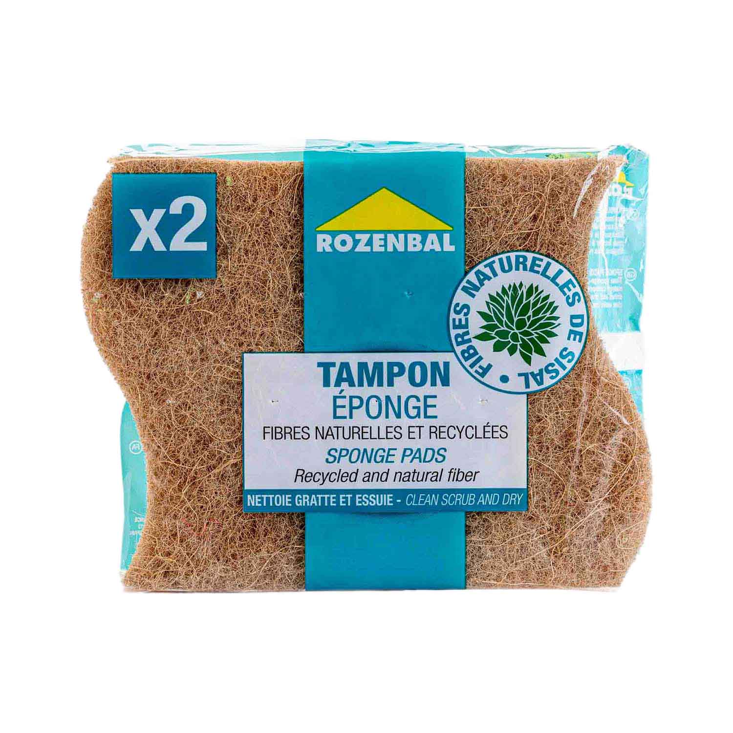 Estropajos con Esponja Vegetal Ergo 2uds Sabinco