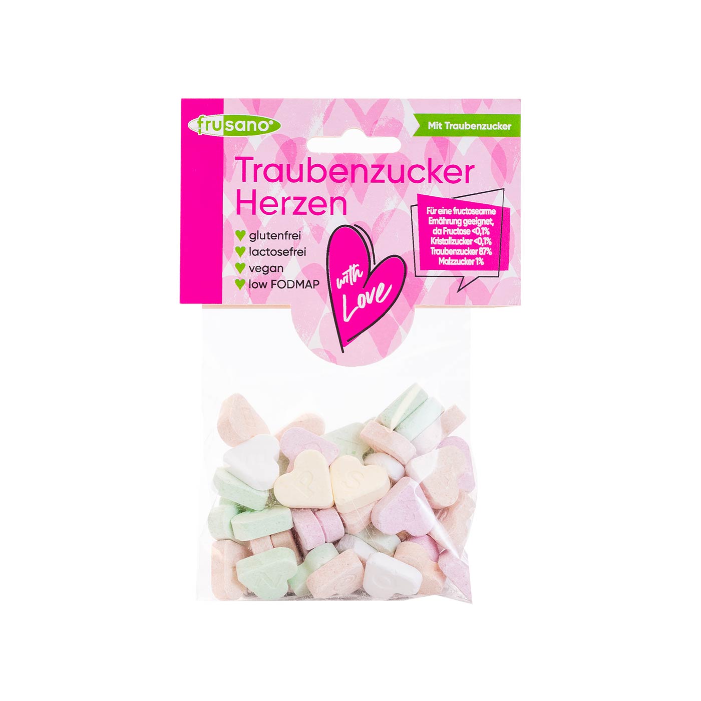 Caramelos sabor Fruta de Dextrosa sin Fructosa 86g Frusano