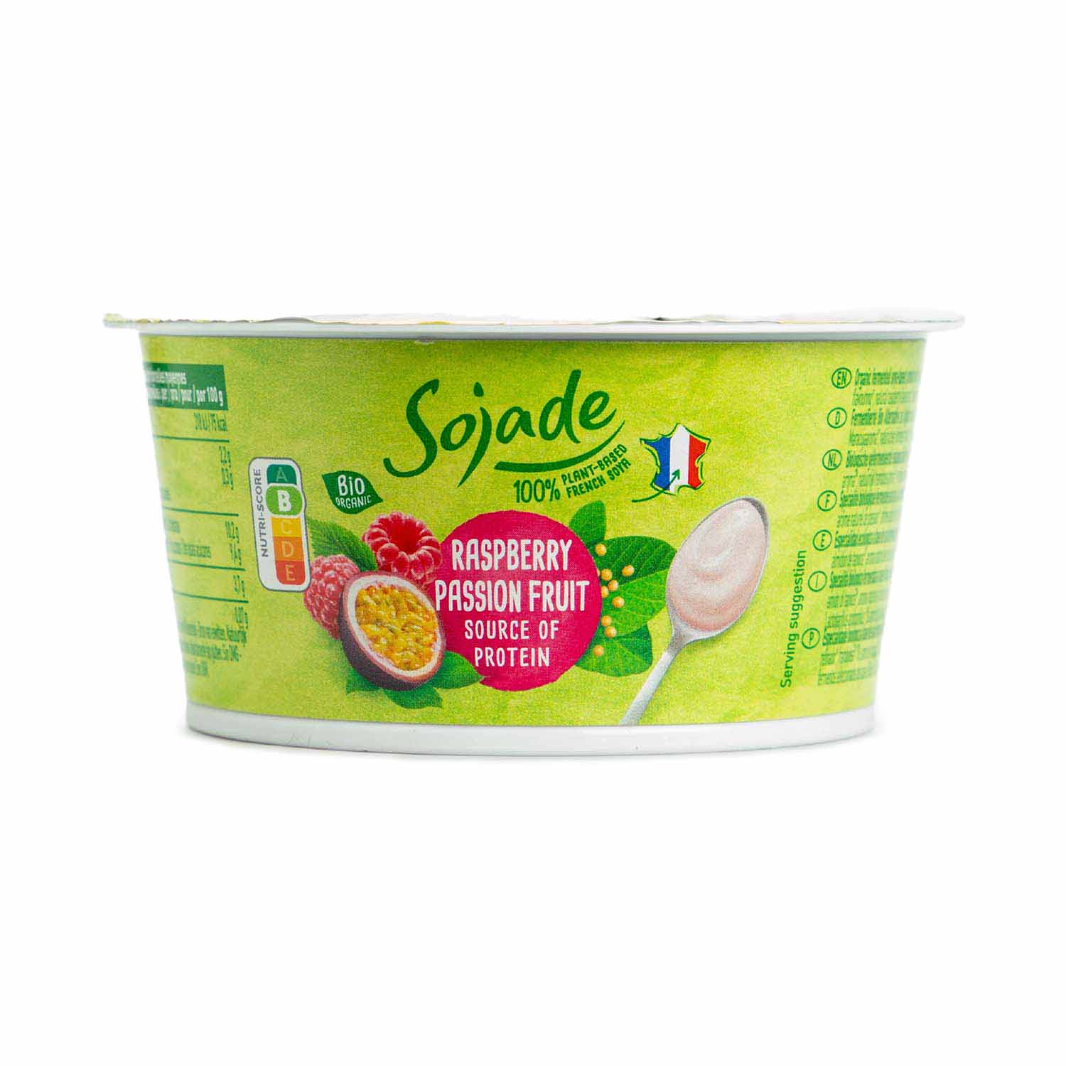 Postre de Soja con Frambuesa y Maracuyá 150g Sojade