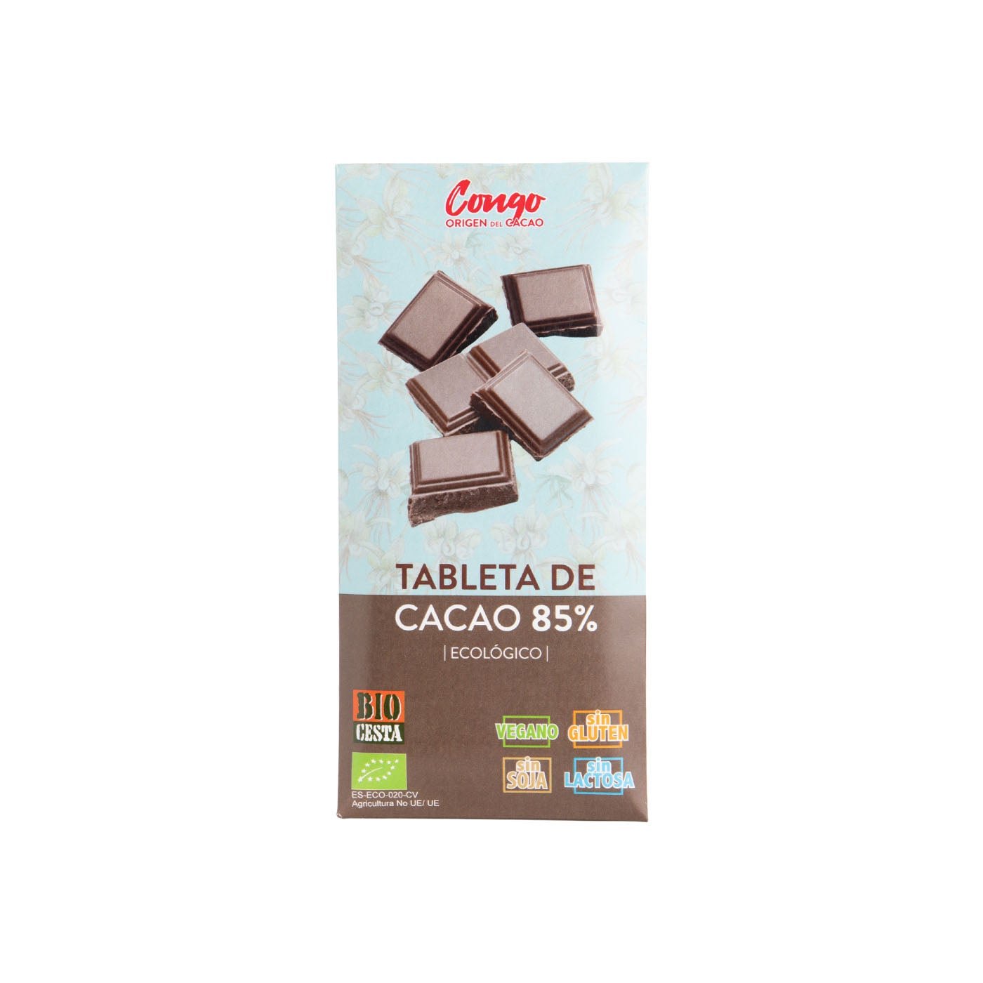 Chocolate Negro 85% Vegano 70g Bio cesta