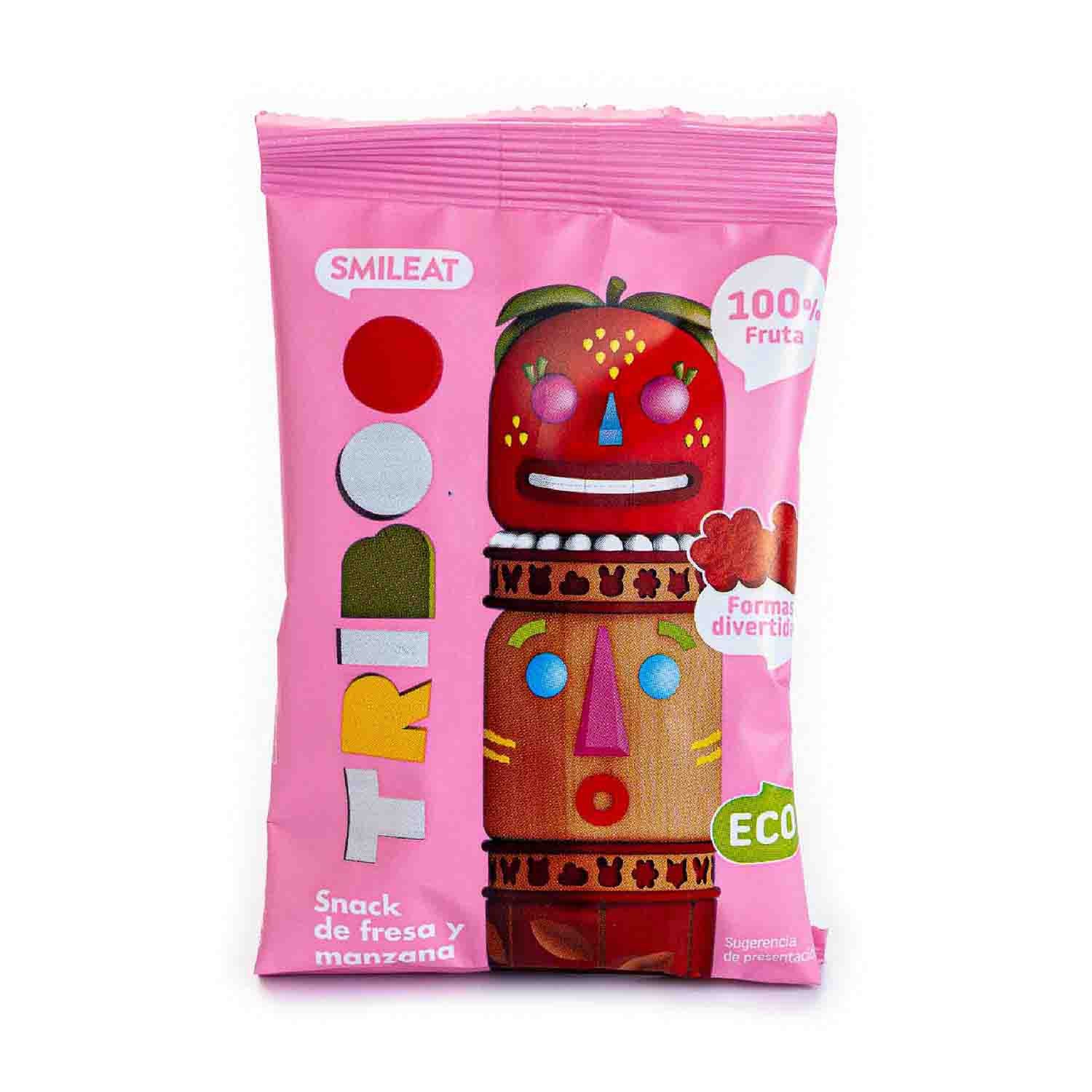 Snack de Fresa y Manzana 25g Smileat