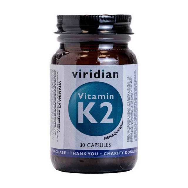Vitamina K2 50ug 30 cápsulas Viridian