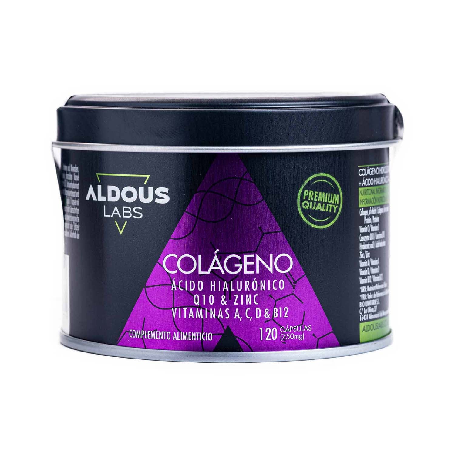 Colágeno + Ácido Hialurónico + Q10 120 cápsulas Aldous Bio