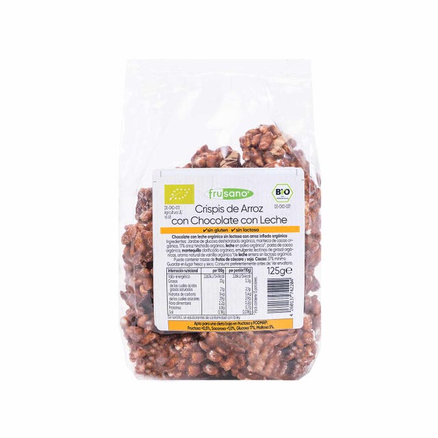 Cereales Crispis de Arroz con Chocolate sin Fructosa 125g Frusano