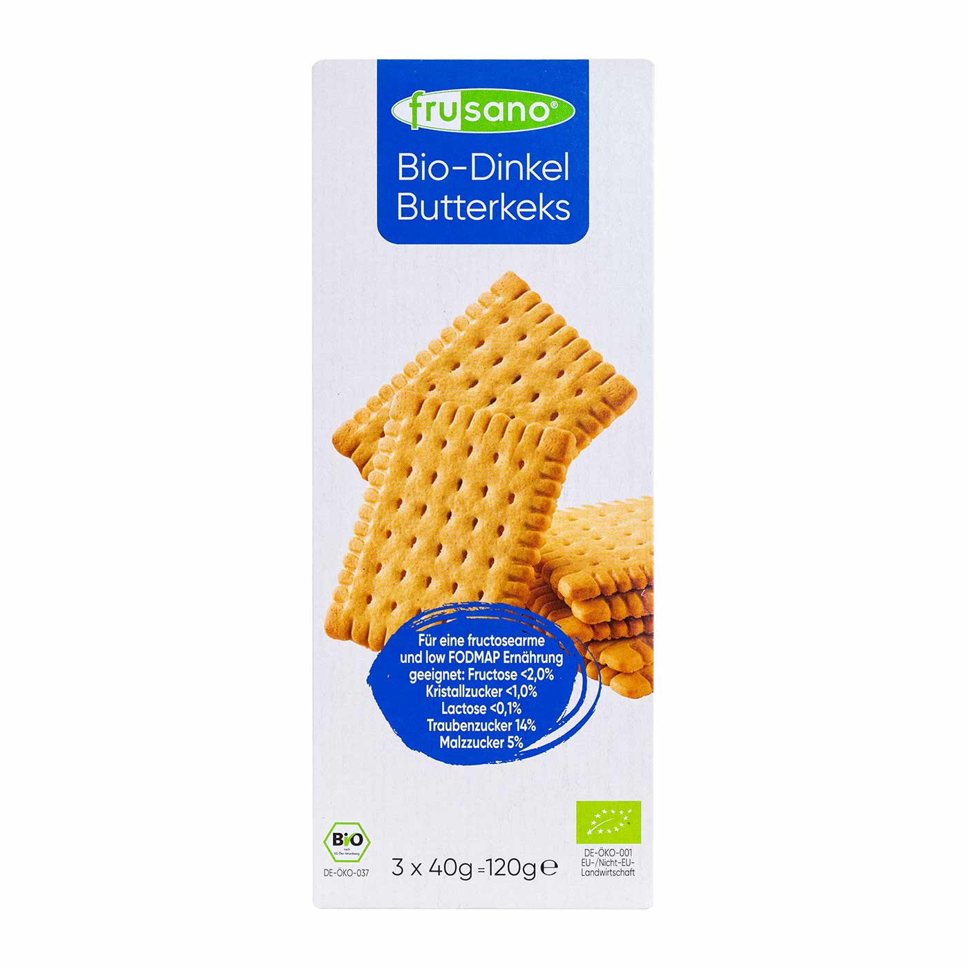 Galletas de Espelta sin Fructosa 120g Frusano