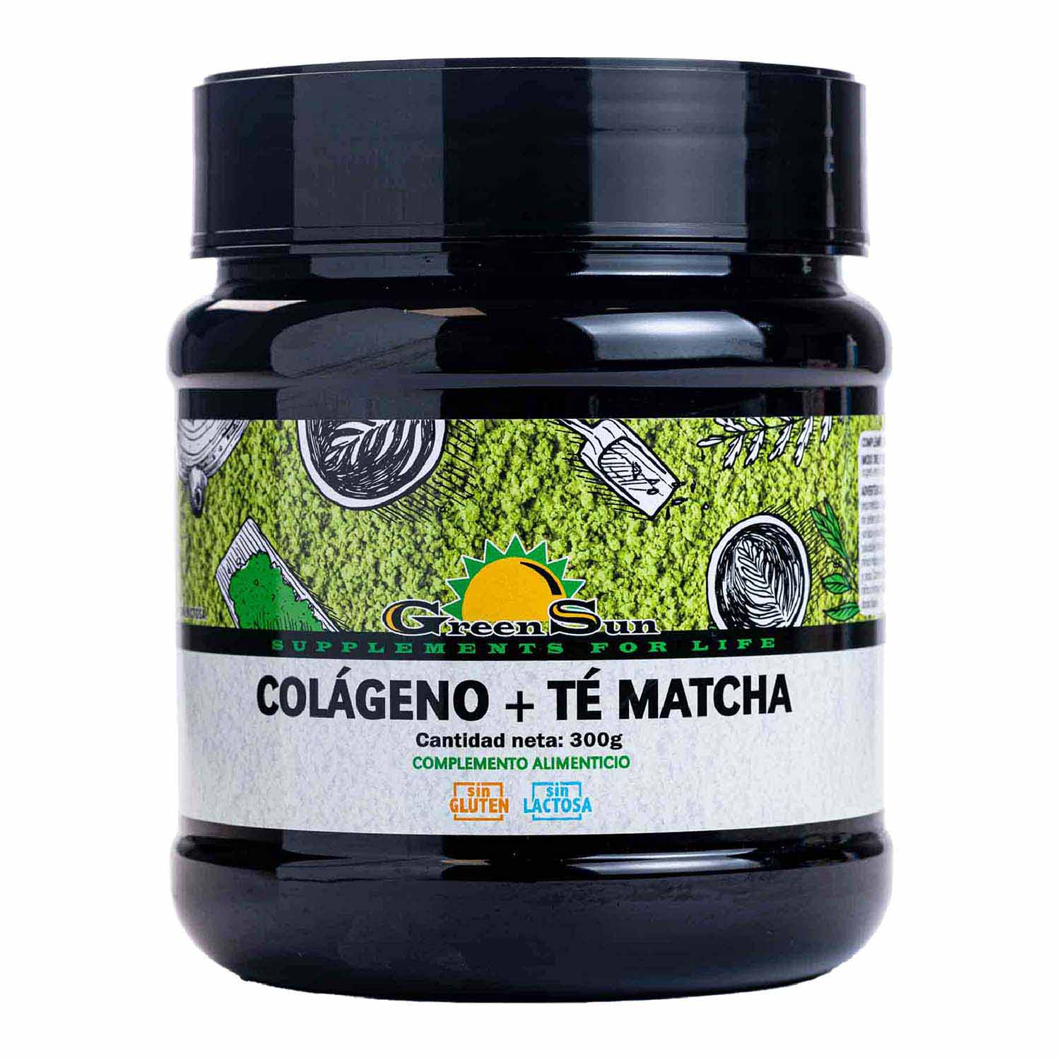 Colágeno con Té Matcha 300g Green Sun