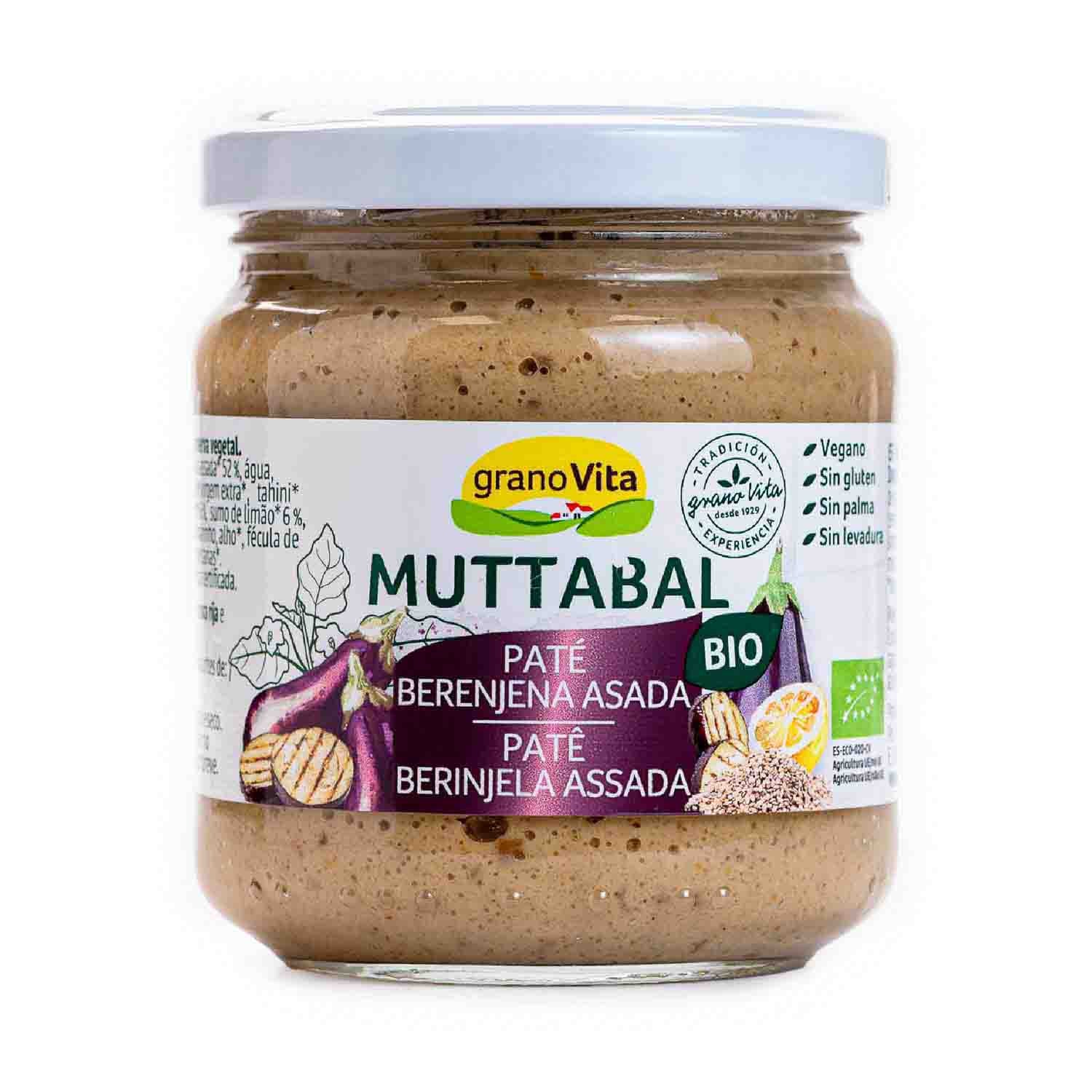 Pate de Berenjena Asada 175g Granovita