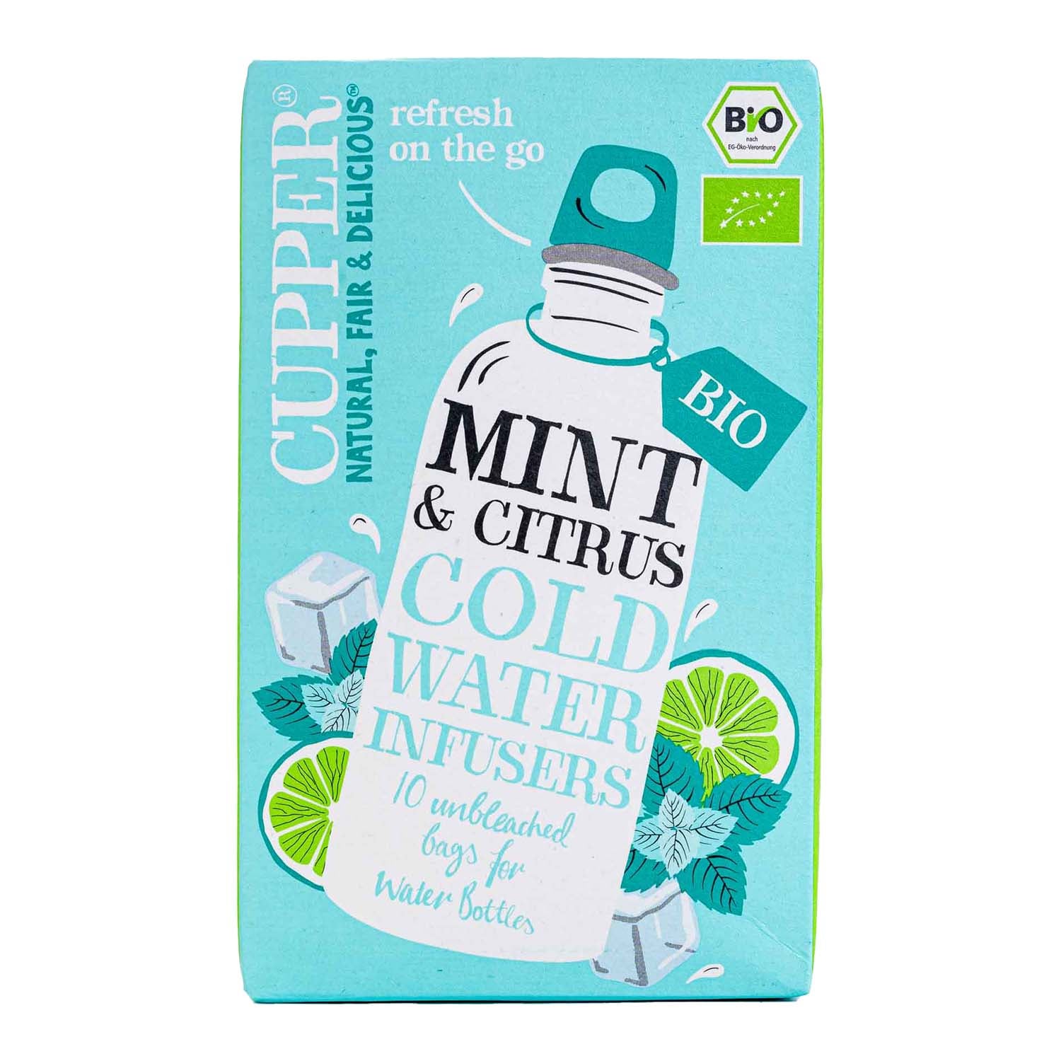 Infusión Fría de Menta y Cítricos 10 filtros Cupper