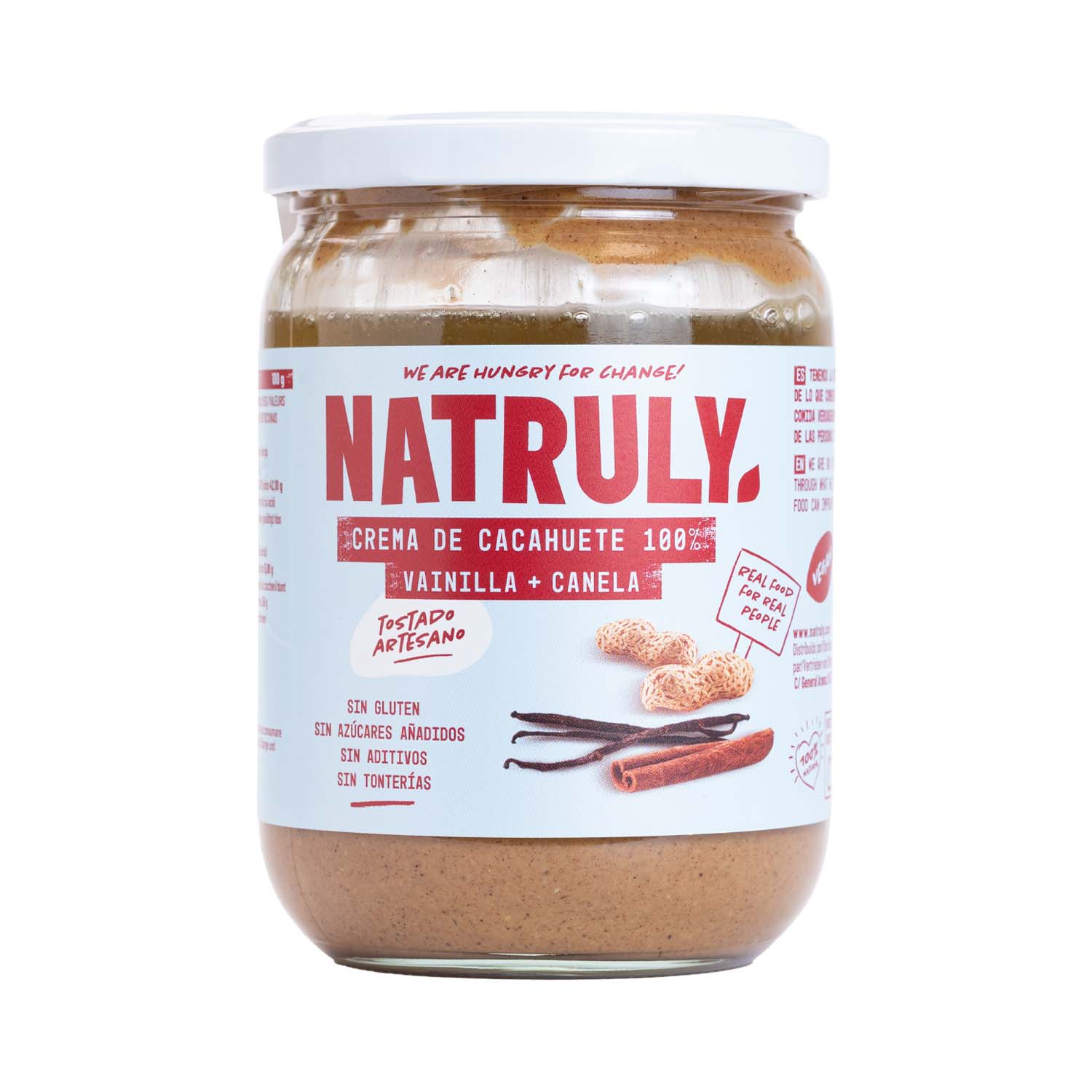 Crema de Cacahuete Vainilla - Canela 500g Natruly