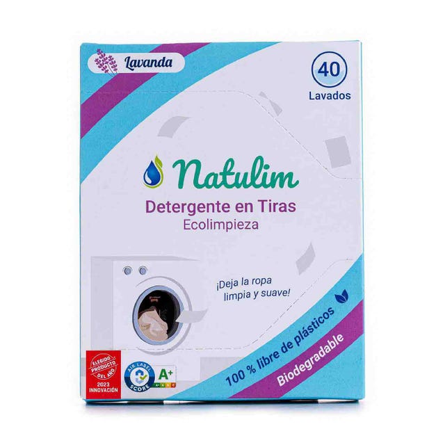 Eco-Tiras Detergente Lavanda 100g Natulim