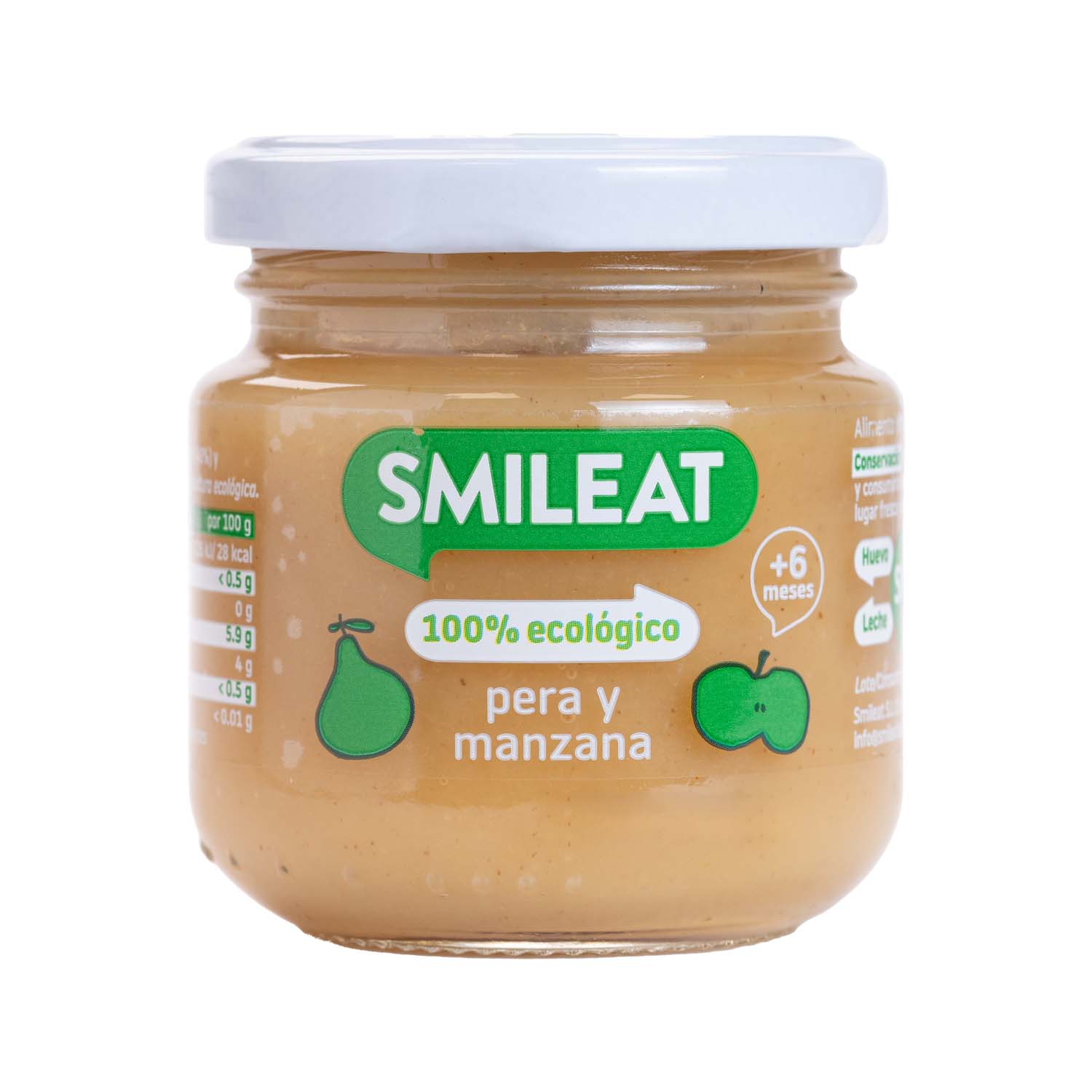 Tarrito de Pera y Manzana 130g Smileat