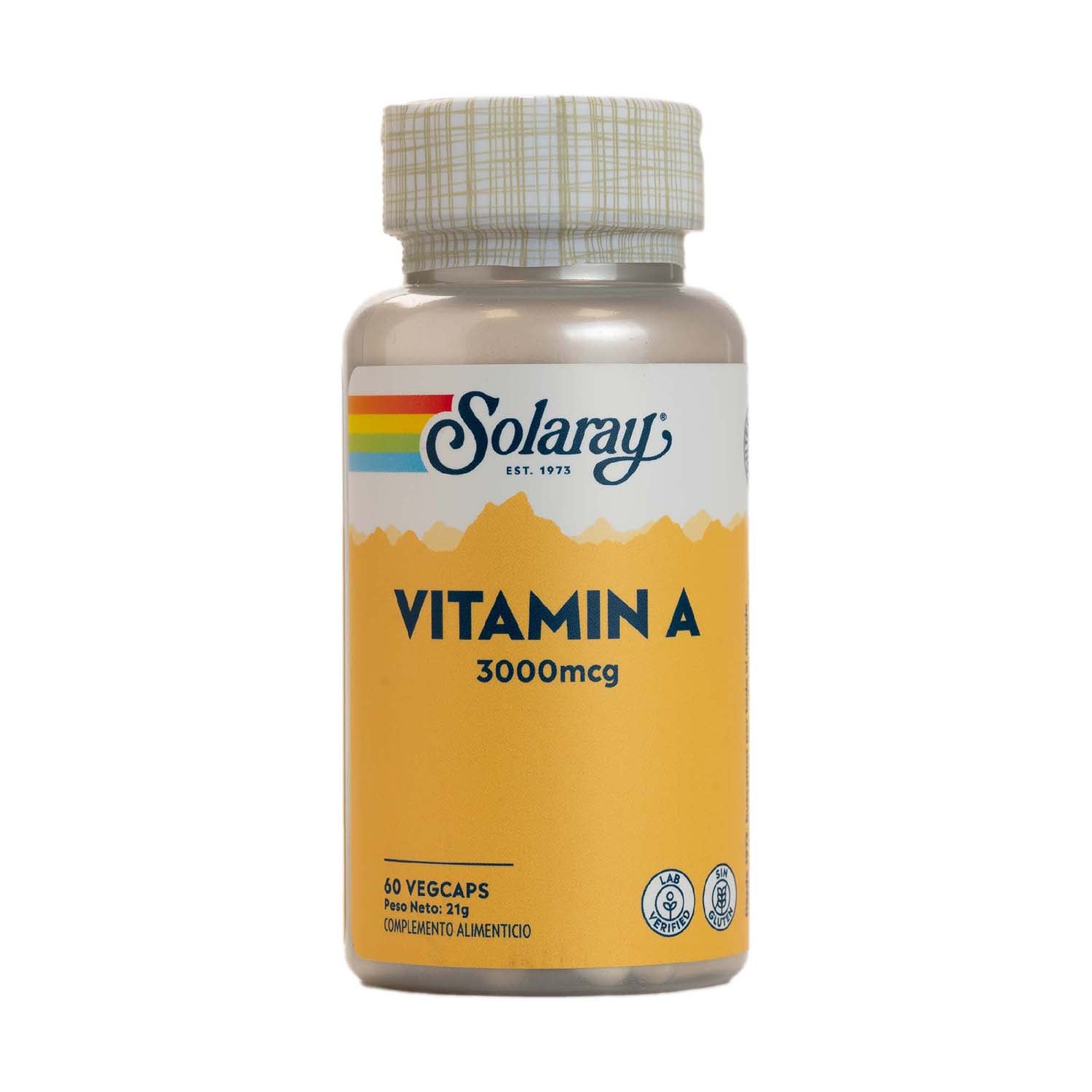 Vitamina A 3000 Mcg 60 cápsulas Solaray