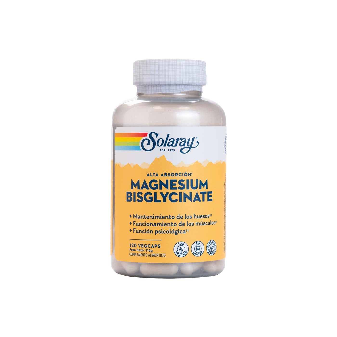 Magnesio Bisglicinato 120 comprimidos Solaray