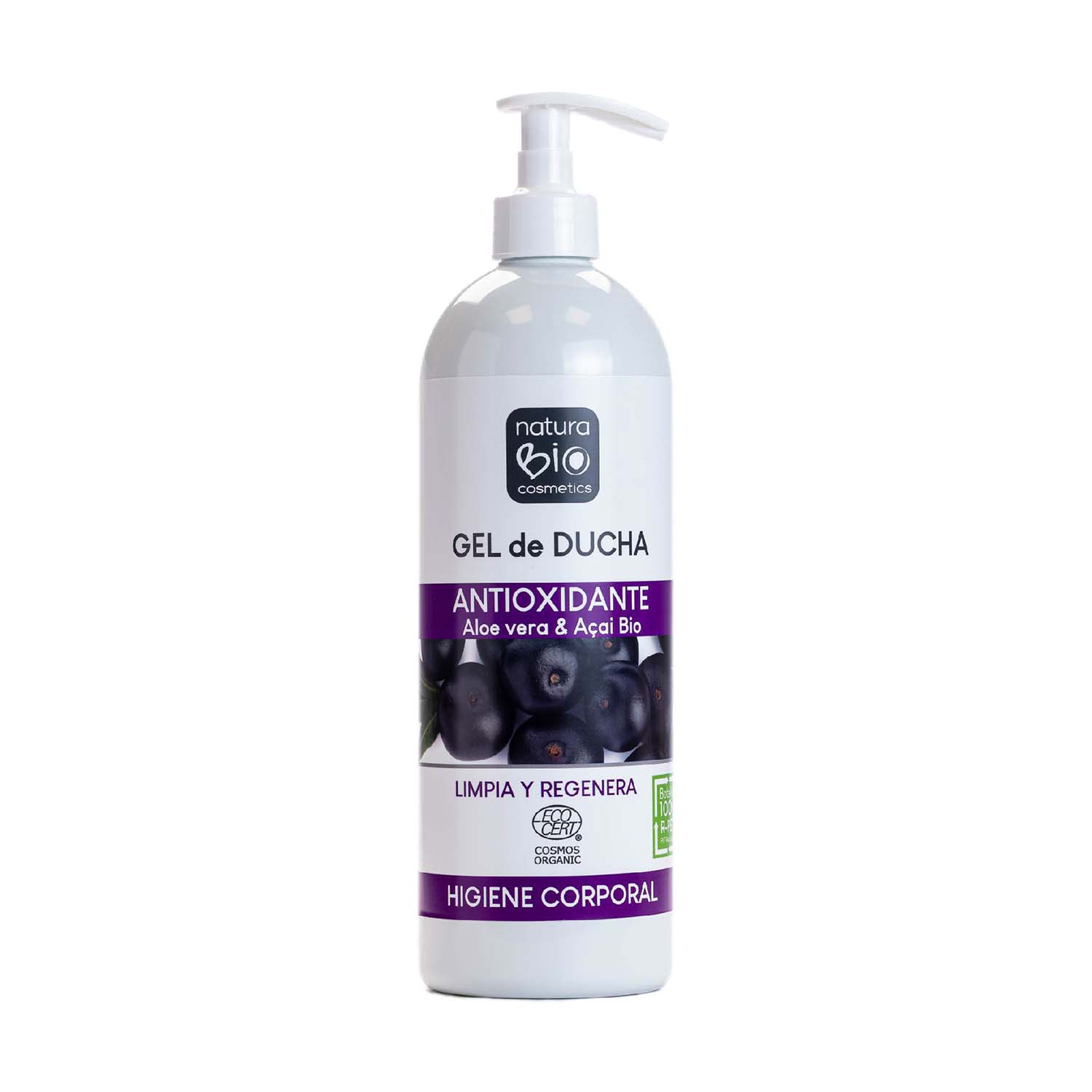 Gel de Ducha Antioxidante Aloe & Açai 740ml Naturabio