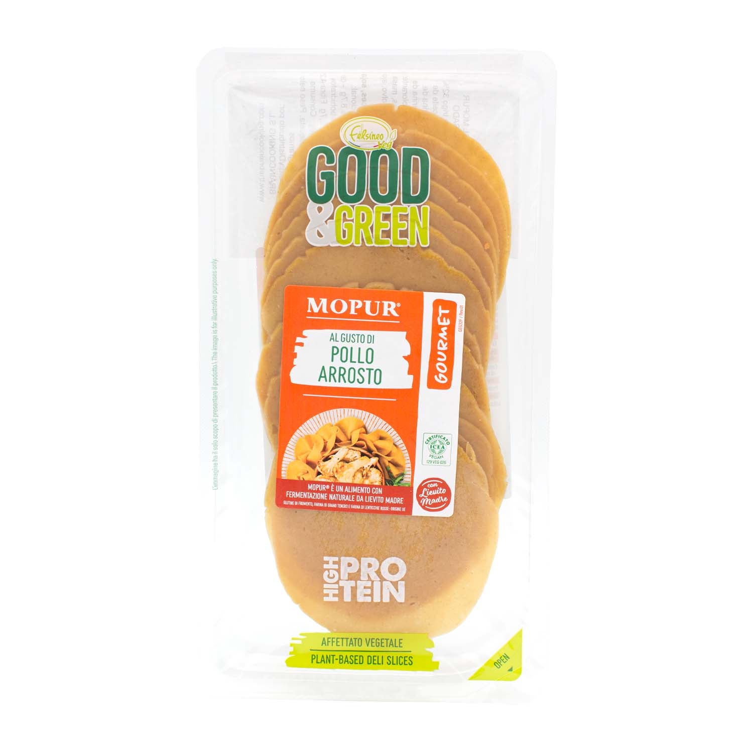 Lonchas con Sabor a Pollo Asado 90g Good&Green