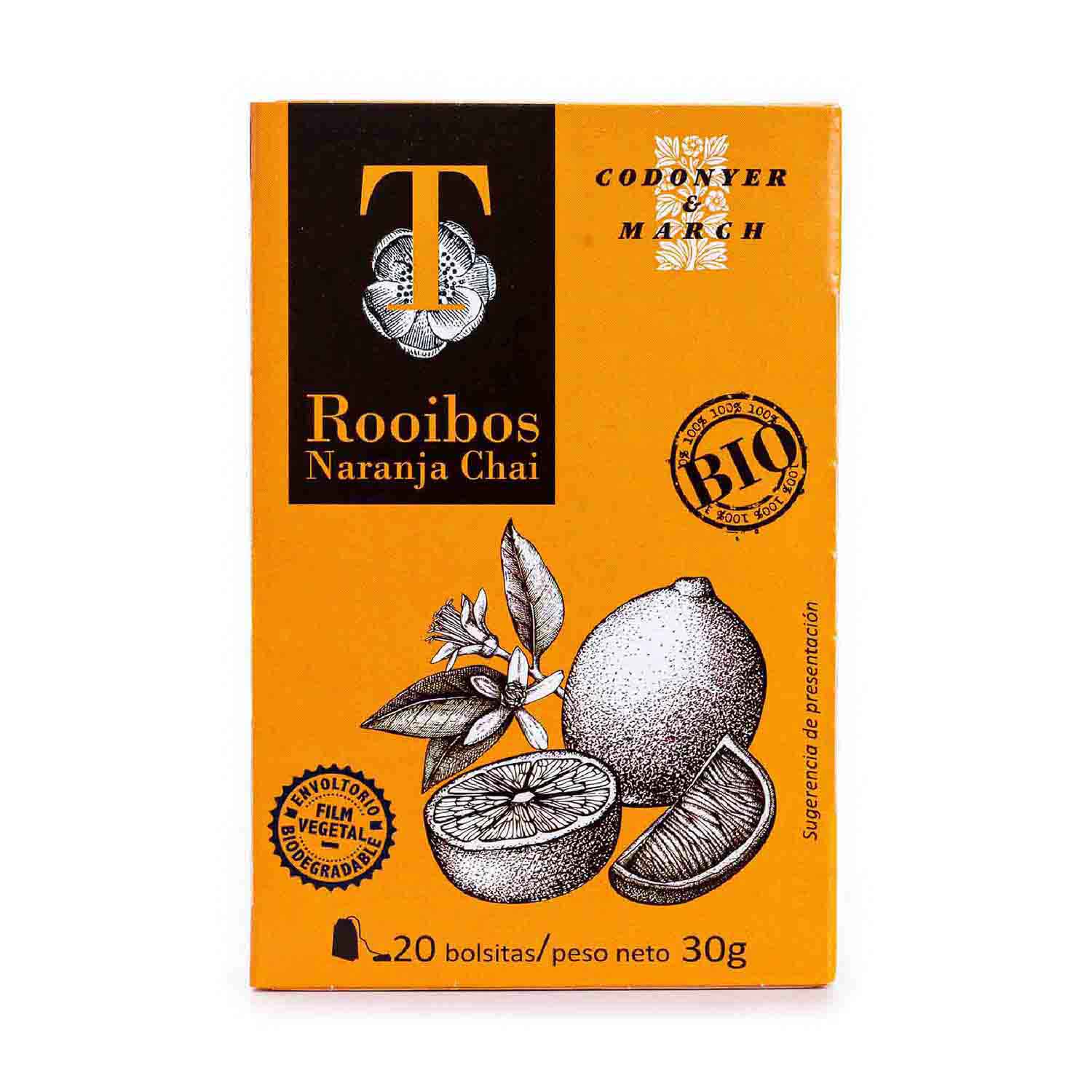 Infusión Rooibos Naranja Chai 20g Codonyer & March