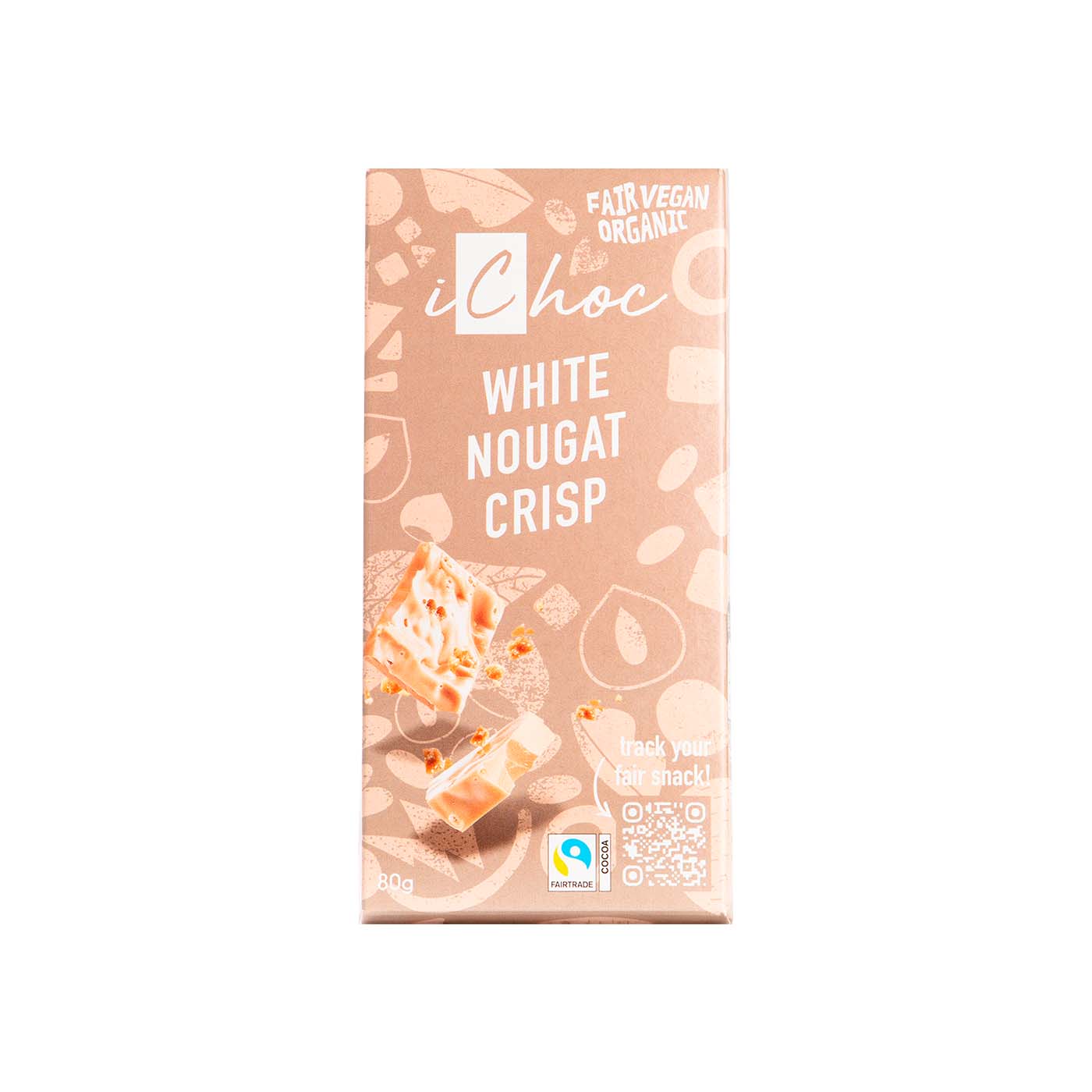 Chocolate blanco vegano praline avellana 80g iChoc