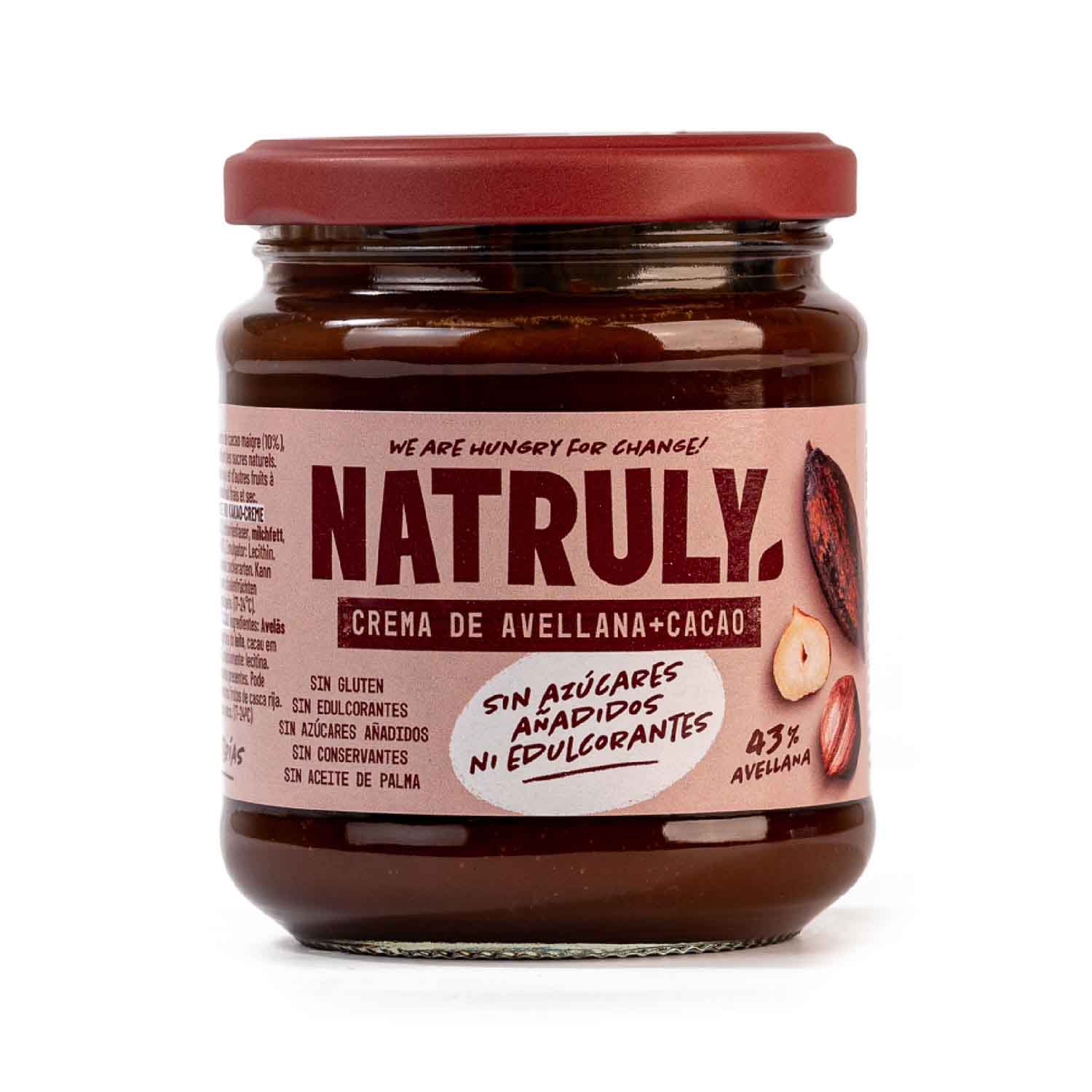 Crema de Cacao y Avellanas 285g Natruly