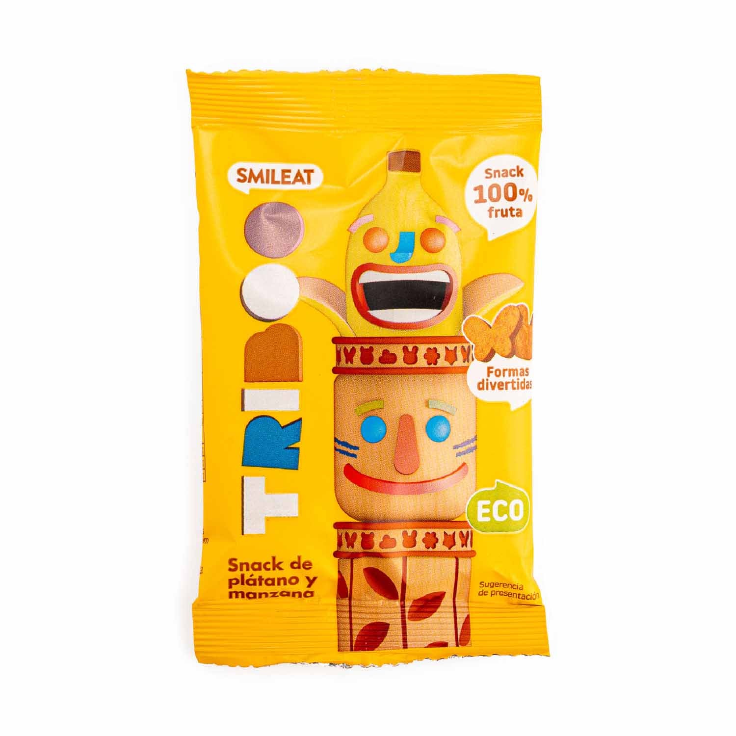 Snack de Manzana y Plátano Eco 25g Smileat