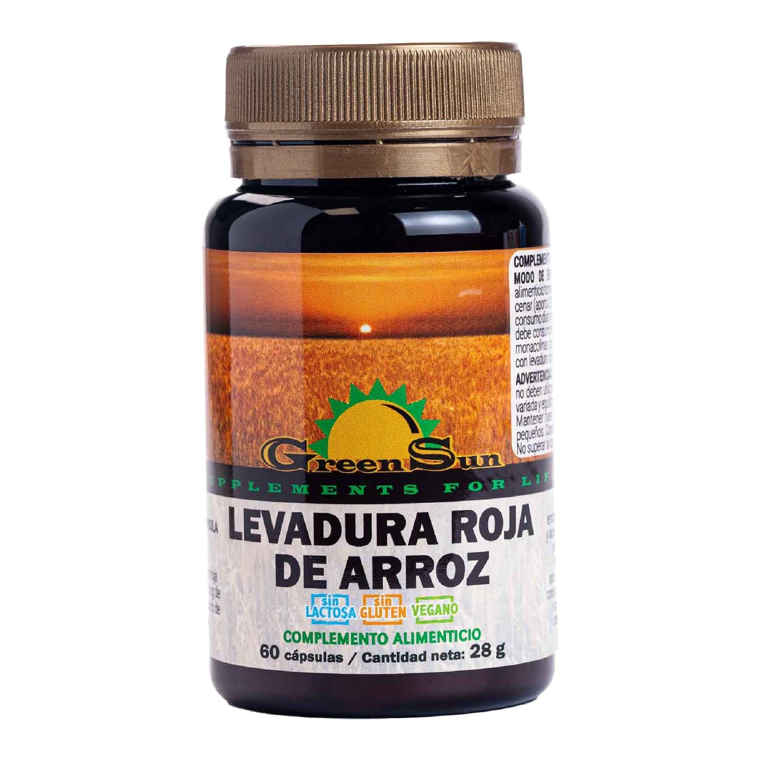 Levadura Roja de Arroz 60 cápsulas Green Sun
