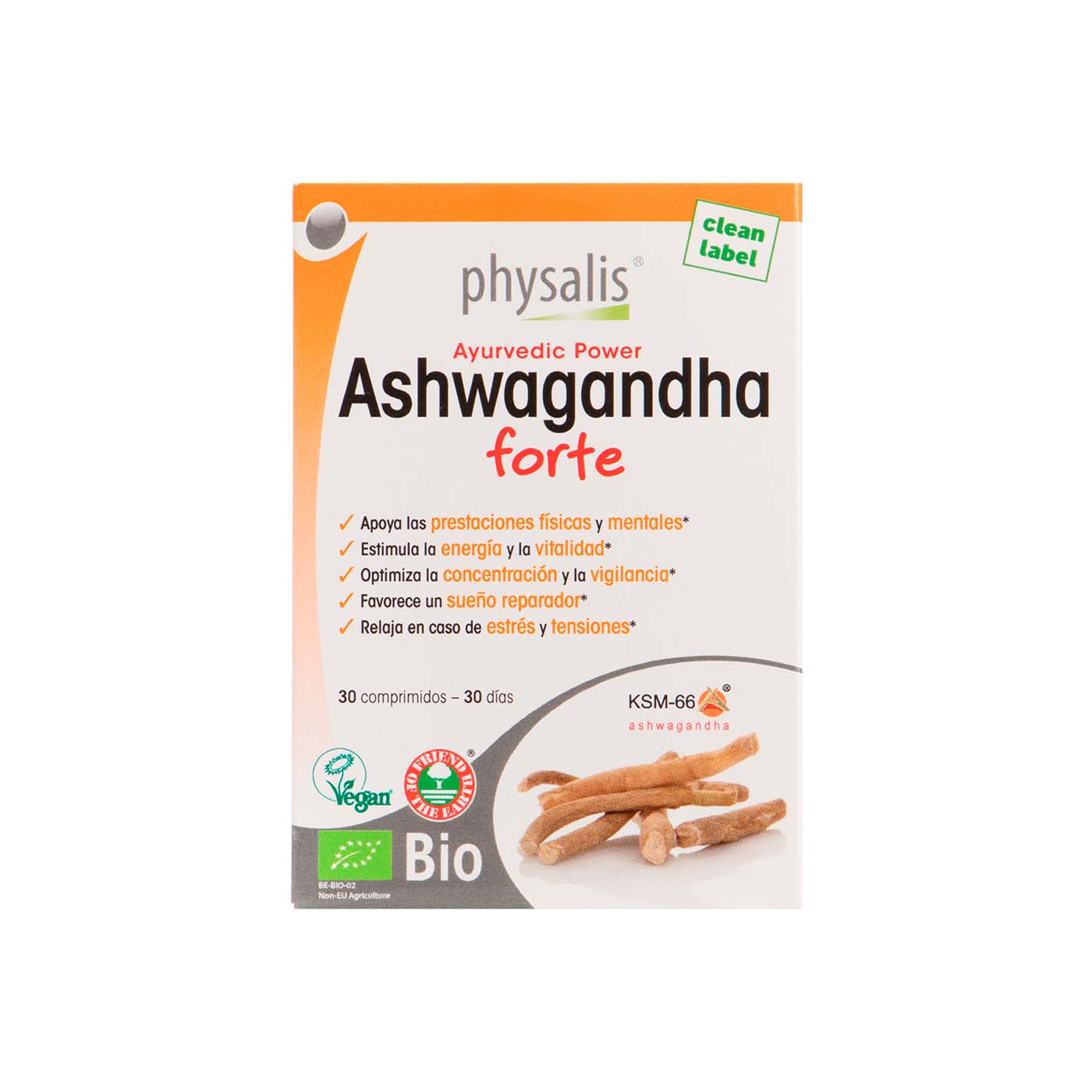 Ashwaghanda Forte 30 comprimidos Physalis