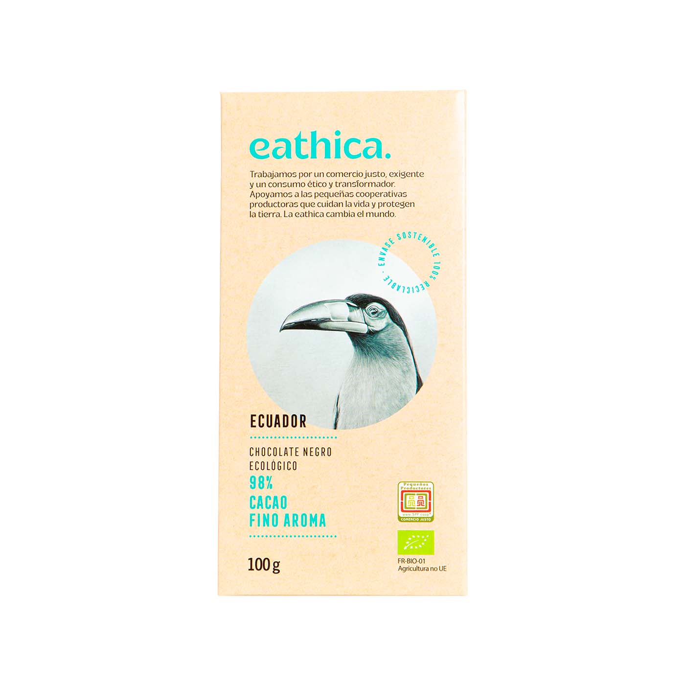 Chocolate Negro 98% Cacao de Ecuador