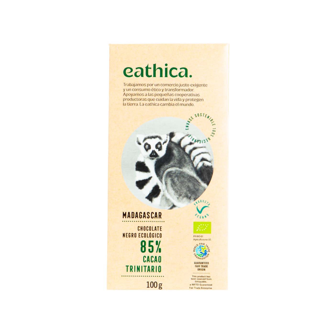 Chocolate Negro 85% Cacao de Madagascar