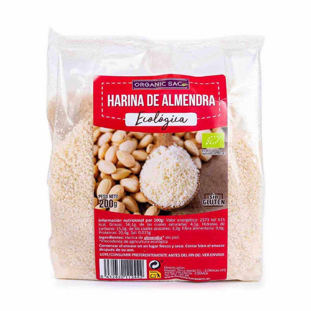 Harina de Almendra 200g Organic Sac