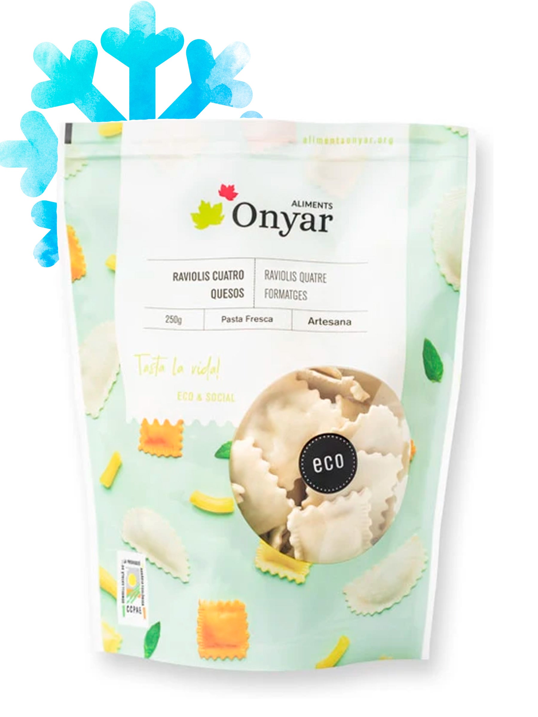 Raviolis 4 Quesos 250g Aliments onyar