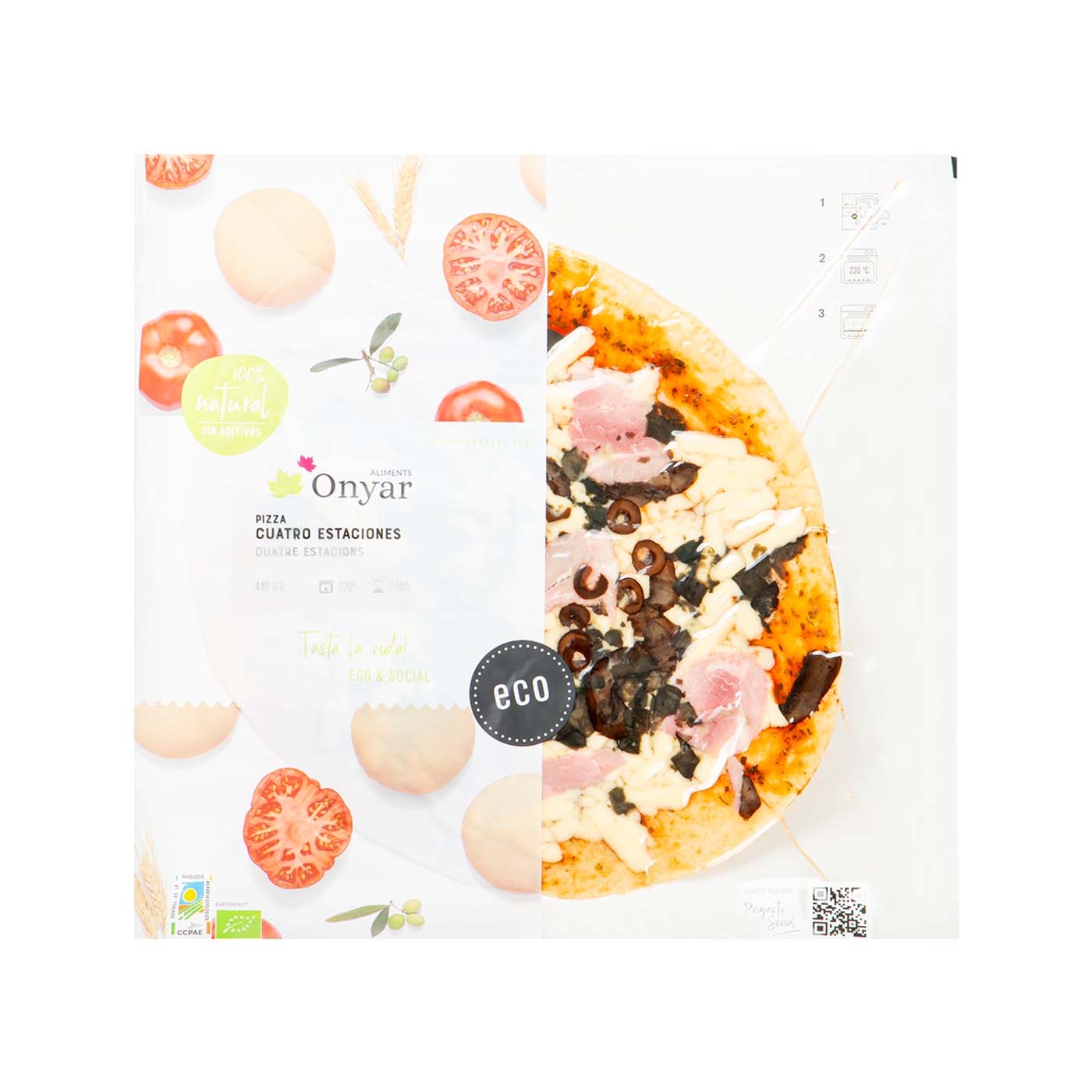 Pizza 4 Estaciones 410g Aliments Onyar