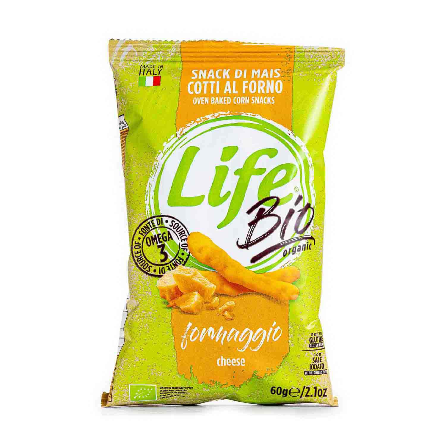 Palitos de Maíz Sabor Queso 60g Life Bio