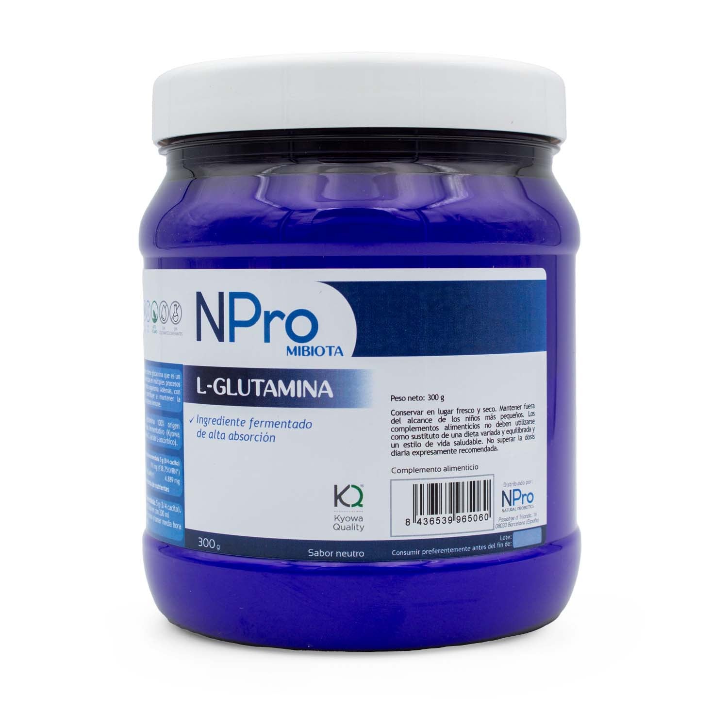 L-Glutamina 300g NPro