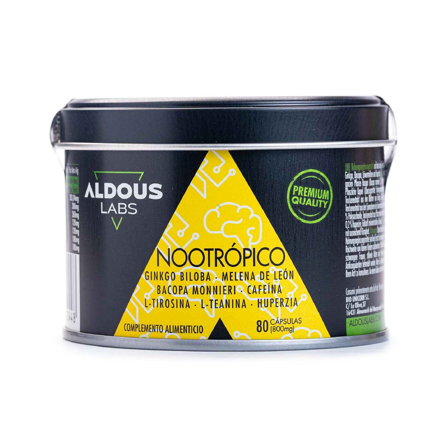 Nootropico 80 cápsulas Aldous Bio