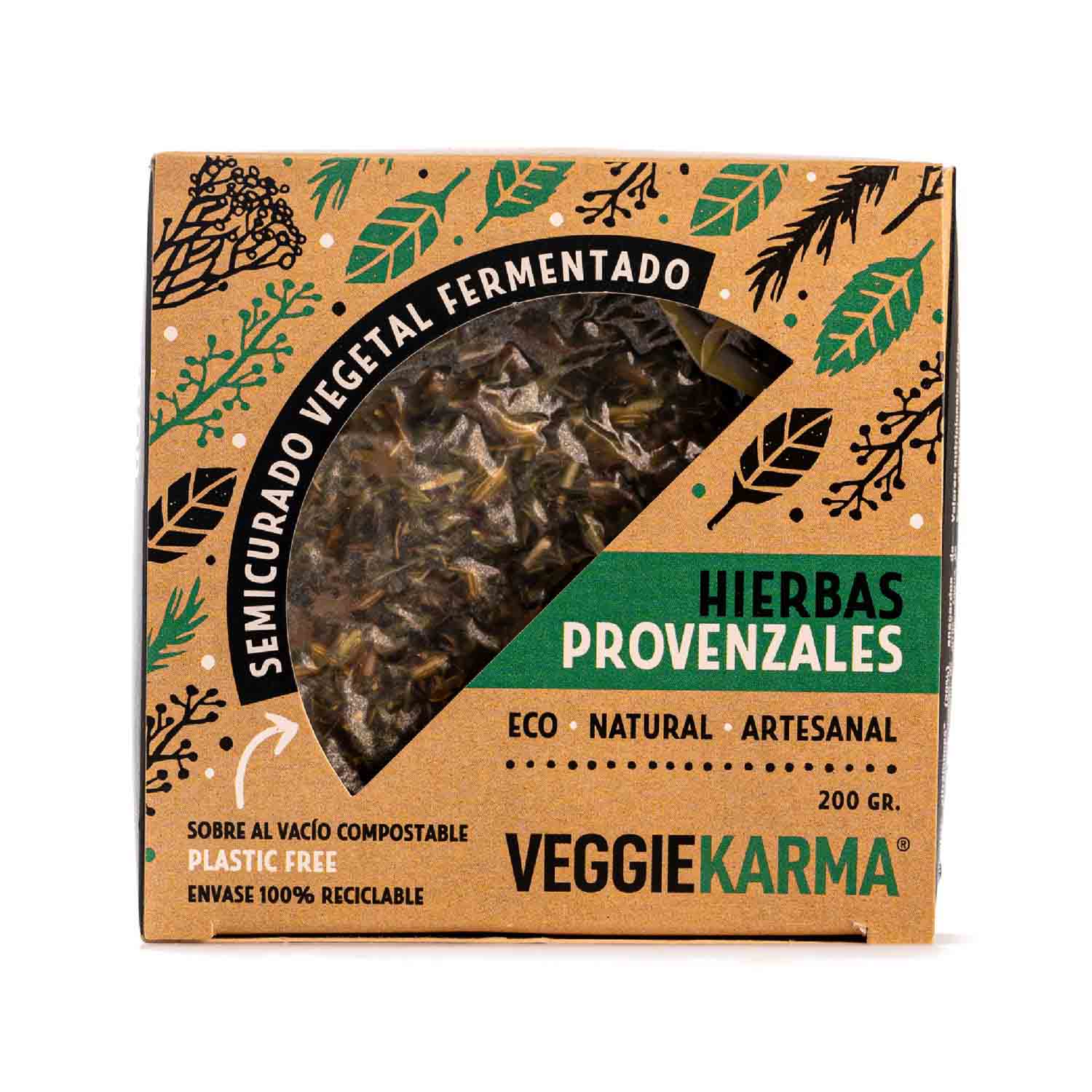 Queso Vegano Semicurado a las Finas Hierbas 200g Veggie Karma 