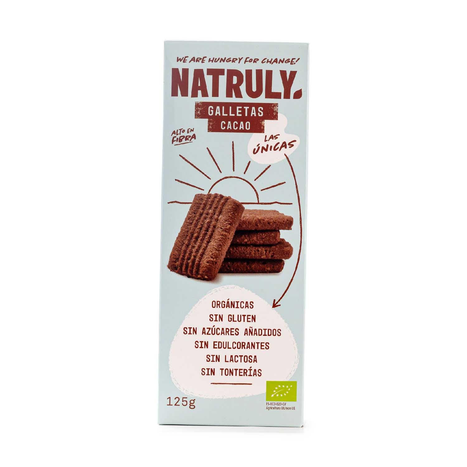 Galletas Cookies sabor Cacao 125g Natruly