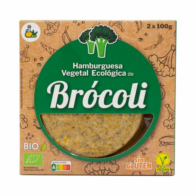 Hamburguesa Vegetal con Brocoli Bio 2x100g Bio Cesta